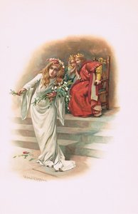Kral ve kraliçe ile Ophelia, Hamlet