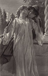 Romeo sevgili eşinden buruk bir kalple ayrıldı by Harold Copping