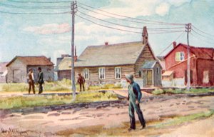 Log-Kabin Kilisesi, Lloydminster by Harold Copping