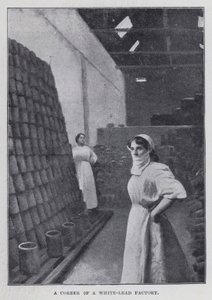 Beyaz Kurşun Fabrikasının Bir Köşesi (s/b fotoğraf) by Harold Hume Piffard