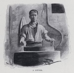Bir elek (s/b fotoğraf)