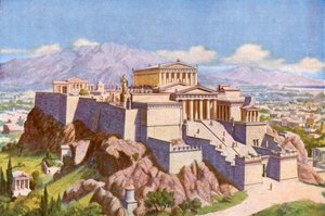 Batıdan Atina Akropolü
