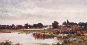 Dunsfold, Cranleigh yakınında (renkli lito) by Harold Sutton Palmer