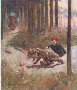 Zahmetli bir ekip (renkli lito) by Harry Rountree