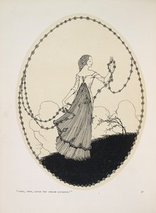 Nisan. "Nisan, Nisan, kız gibi kahkahalara gülün!" by Harry Clarke