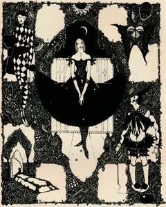 Columbine, c 1900-1930, 1925 by Harry Clarke