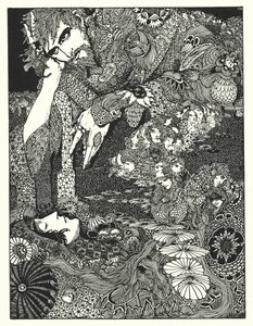 Edgar Allan Poe: Morella (taş baskı) by Harry Clarke