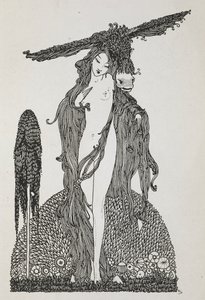 'Eşek derisi' öyküsünün illüstrasyonu. by Harry Clarke
