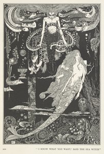 Küçük Deniz Kızı. "Ne istediğini biliyorum," dedi Deniz Cadısı. by Harry Clarke