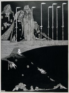 Çukur ve Sarkaç, c.1923 (kalem ve mürekkep) by Harry Clarke