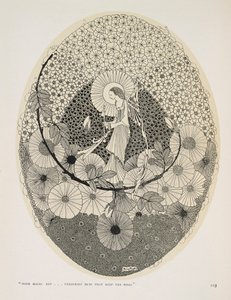 Gelecek Bahara. "Sihirli anahtarla... gülleri tutan tomurcukların kilidini aç." by Harry Clarke