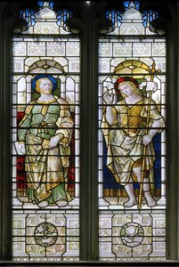 Oxford, Oriel College Şapeli, James Powell & Sons, Harry Ellis Wooldridge, St Peter & John The Baptist, 1885