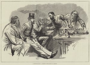 Avam Kamarası'nda Zor Bir Nokta, Bir Eskiz by Harry Furniss