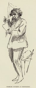 Charles Dickens provada by Harry Furniss