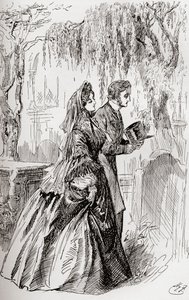 Estella ve Pip. "Ondan başka bir ayrılık gölgesi görmedim." by Harry Furniss