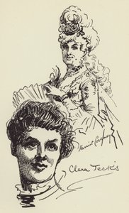 Harriet Coveney ve Clara Jecks by Harry Furniss