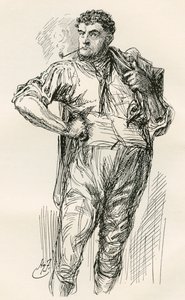 Charles Dickens'ın İki Şehrin Hikayesi Romanı için İllüstrasyon by Harry Furniss