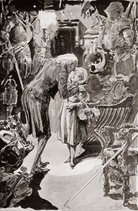 Charles Dickens'ın The Old Curiosity Shop için İllüstrasyonu by Harry Furniss