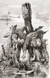 Charles Dickens'ın The Old Curiosity Shop için İllüstrasyonu by Harry Furniss