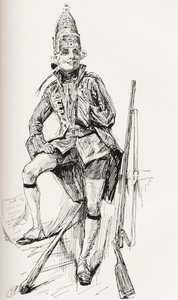 Charles Dickens'ın romanı Barnaby Rudge için İllüstrasyon by Harry Furniss