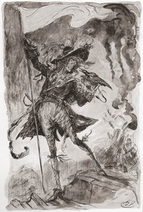 Charles Dickens'ın romanı Barnaby Rudge için İllüstrasyon by Harry Furniss