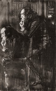 Charles Dickens'ın The Ghost's pazarlığı romanı için illüstrasyon by Harry Furniss
