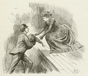 Lewis Carroll tarafından Sylvie ve Bruno için illüstrasyon by Harry Furniss
