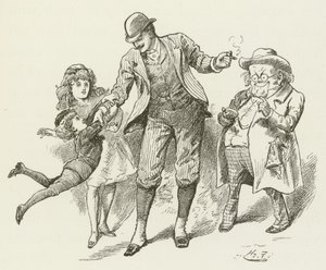 Lewis Carroll tarafından Sylvie ve Bruno için illüstrasyon by Harry Furniss