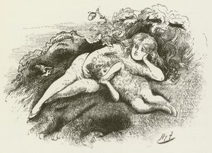 Lewis Carroll tarafından Sylvie ve Bruno için illüstrasyon by Harry Furniss
