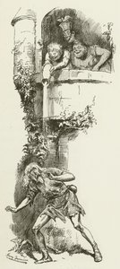 Lewis Carroll tarafından Sylvie ve Bruno için illüstrasyon by Harry Furniss