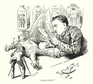 "Röportaj yapıldı!" (lito) by Harry Furniss