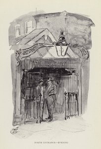Kuzey girişi, akşam by Harry Furniss