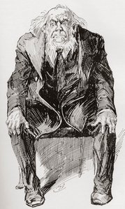 şart. 1910'da yayınlanan The Testimonial Edition'dan Charles Dickens'ın Büyük Beklentiler romanı için Harry Furniss'in çizimi. by Harry Furniss