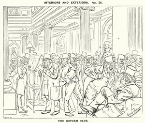 Yumruk karikatürü: Reform Kulübü (gravür) by Harry Furniss