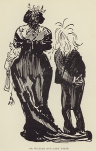 Sir William ve Leydi Wilde by Harry Furniss