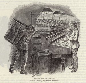 Mektup paketlerini sıralama by Harry Furniss