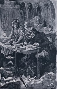 Yalvaran Mektup Yazarı (lito) by Harry Furniss
