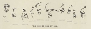 Noes-es (yani politikacıların burunları) var - 1883 (lito) by Harry Furniss