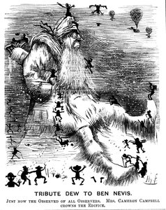 Ben Nevis Anısına Çiğ, 1883 by Harry Furniss