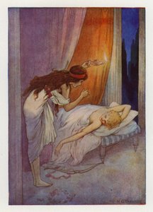 Aşk tanrısı, leep olarak (renkli lito) by Harry George Theaker