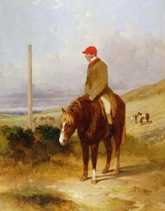 Nat Flatman (1810-60) 1844 Chesterfield Stakes Başlamadan Önce Midillisi üzerinde, 1844