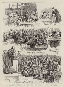A Christmas Dinner given by Actors to Poor Children in Lambeth  by Harry Hamilton Johnston