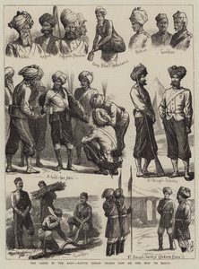 Doğudaki Kriz, Yerli Kızılderili Birlikleri Şimdi Malta Yolunda by Harry Hamilton Johnston