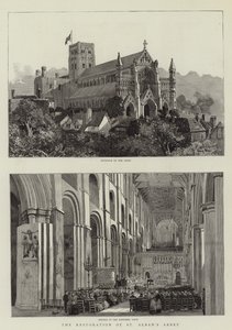 St Albans Manastırı gravürünün restorasyonu by Harry Hine