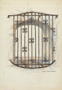 Pencerede Demir Izgara by Harry Mann Waddell
