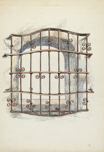 Pencerede Demir Izgara by Harry Mann Waddell