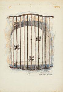 Pencerede Demir Izgara by Harry Mann Waddell