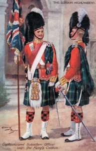 Gordon Highlanders, Kaptan ve Astsubay, Kralın Renkleriyle (renkli lito)