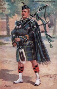 Gordon Highlanders, Piper (renkli taş)