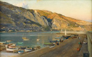 Menton Limanı, Cote d'Azur by Harry van der Weyden